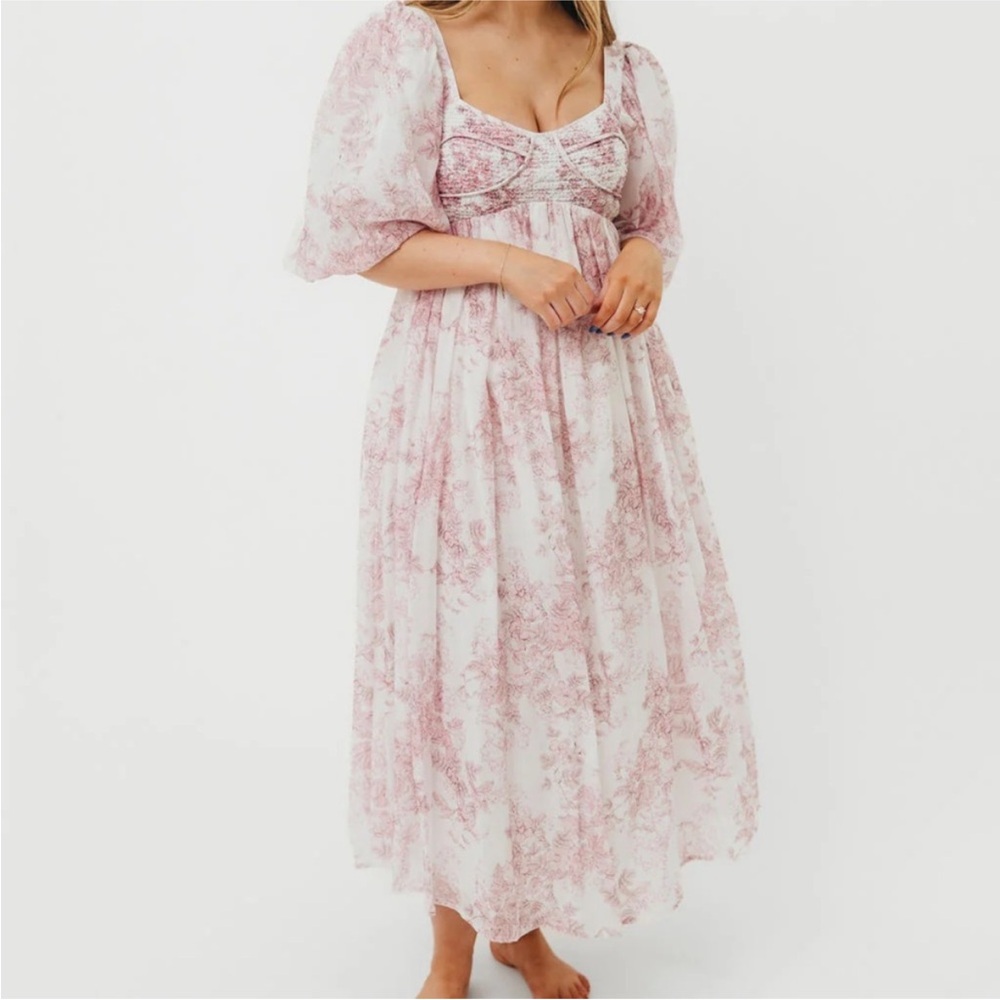 Worth Collective Harlow Midi Dress - bump friendly